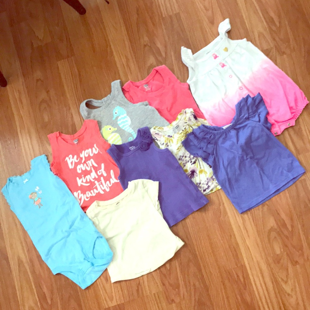 18-24m baby girl tops/one pieces
